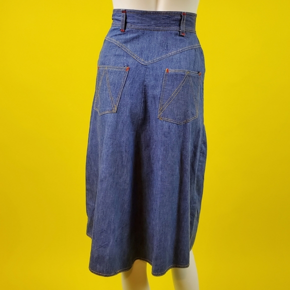 SOLD Vtg 70s skirt set - Picture 9 of 16